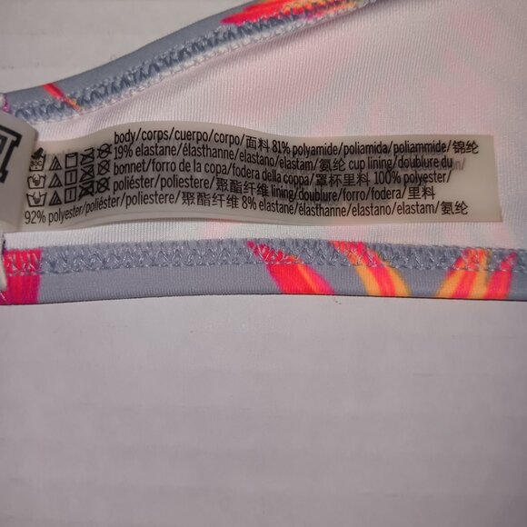 PINK VICTORIA'S SECRET TROPICAL PRINT BIKINI TOP - Picture 6 of 8